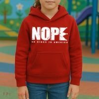 Nope No Kings In America Kids Hoodie thumb 3