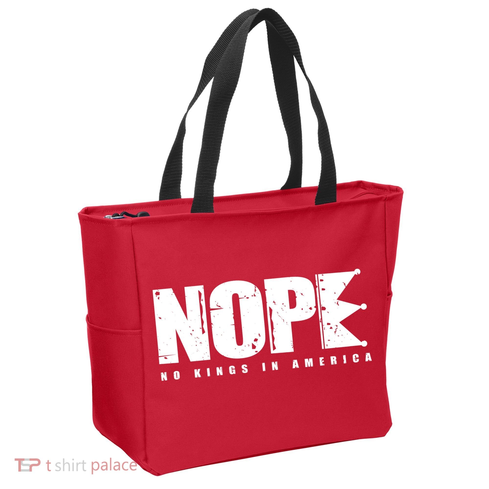 Nope No Kings In America Tote Bag