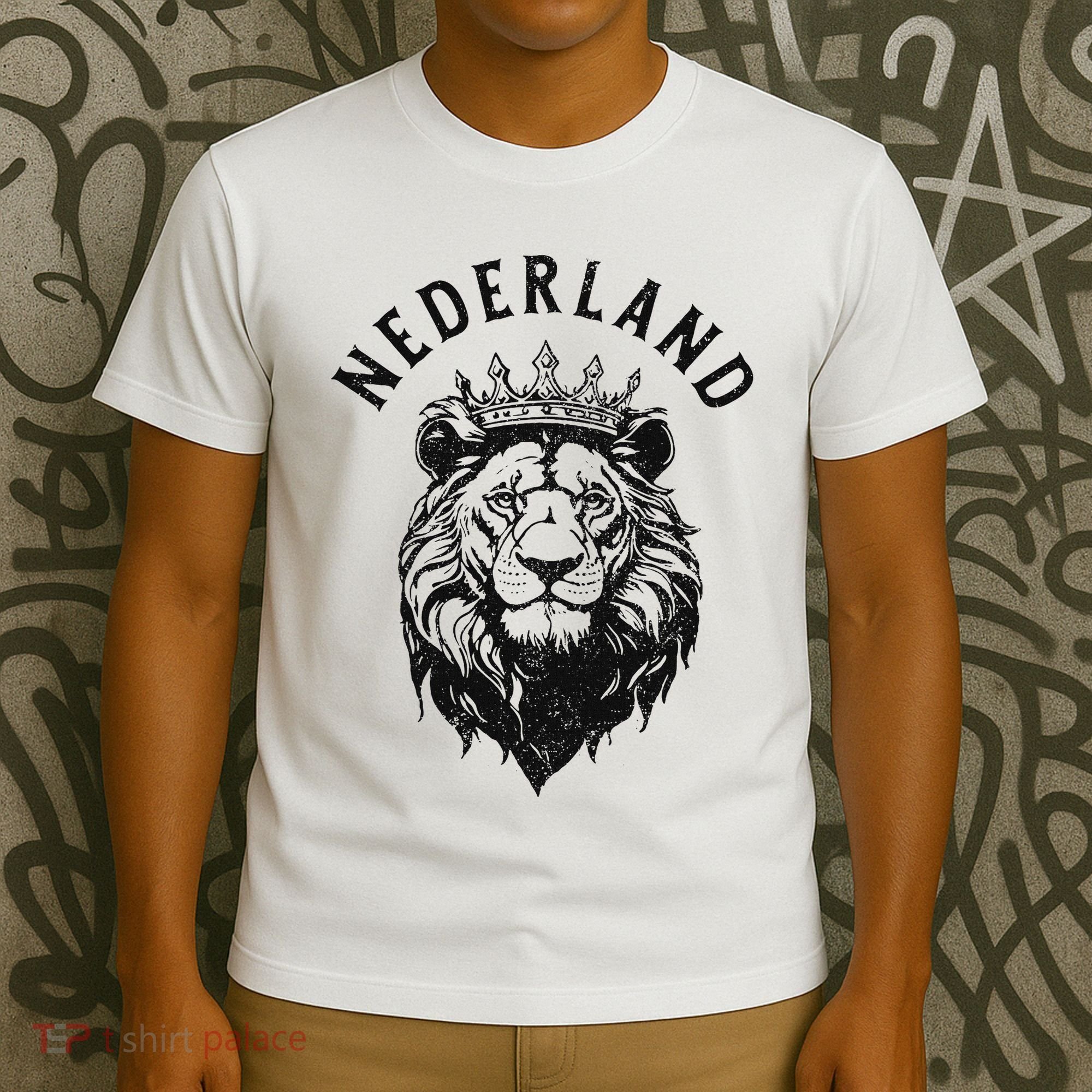 Nederland Netherlands Lion Dutch Holland Vintage Orange T-Shirt