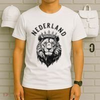 Nederland Netherlands Lion Dutch Holland Vintage Orange T-Shirt thumb 6