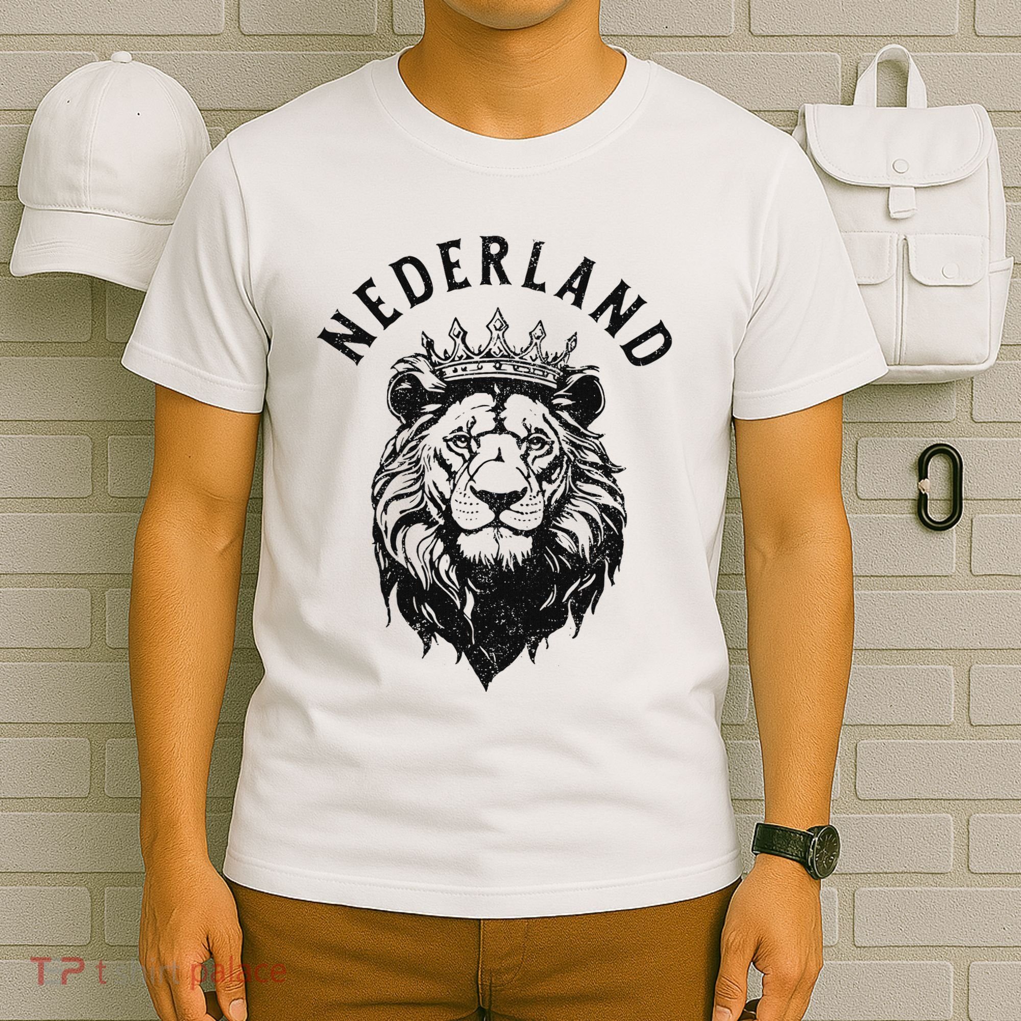 Nederland Netherlands Lion Dutch Holland Vintage Orange T-Shirt