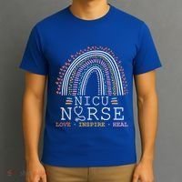 Nicu Nurse Love Inspire Heal Medicine Healthcare Gift T-Shirt thumb 3