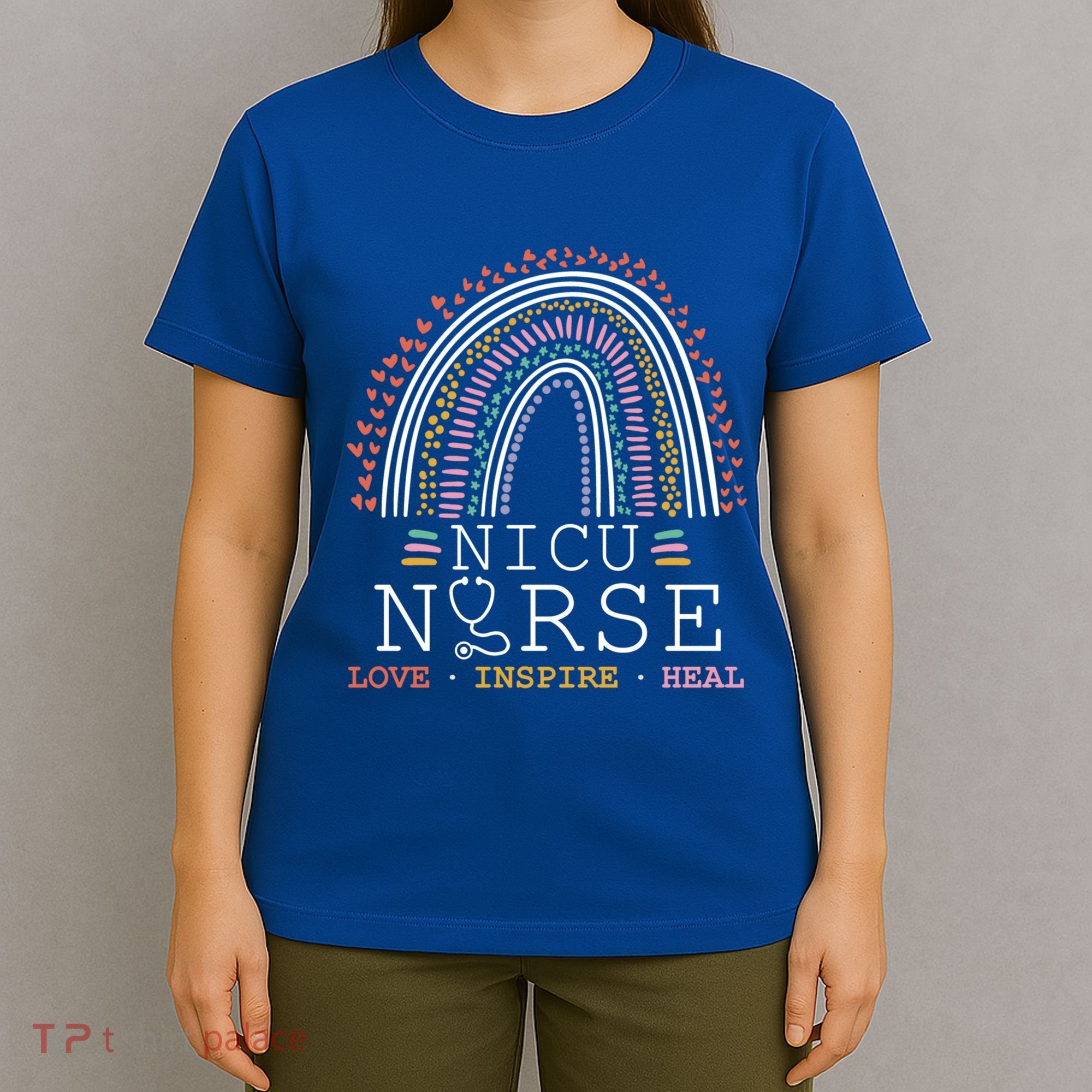 Nicu Nurse Love Inspire Heal Medicine Healthcare Gift T-Shirt