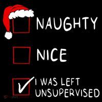 Naughty Nice List Was Left Unsupervised Christmas Backpack thumb 2