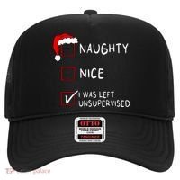 Naughty Nice List Was Left Unsupervised Christmas Hat thumb 0