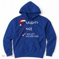 Naughty Nice List Was Left Unsupervised Christmas Hoodie thumb 0