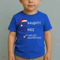 Naughty Nice List Was Left Unsupervised Christmas Toddler T-Shirt thumb 2