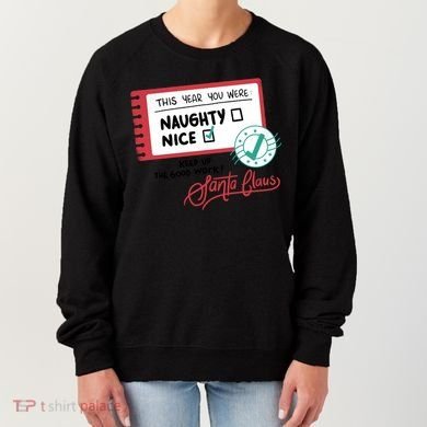Naughty Nice List Santa Women's Sweatshirt