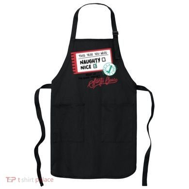 Naughty Nice List Santa Apron