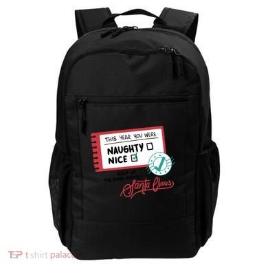Naughty Nice List Santa Backpack