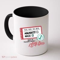 Naughty Nice List Santa Coffee Mug thumb 0
