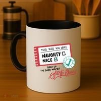 Naughty Nice List Santa Coffee Mug thumb 4