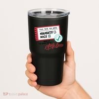 Naughty Nice List Santa Tumbler thumb 2