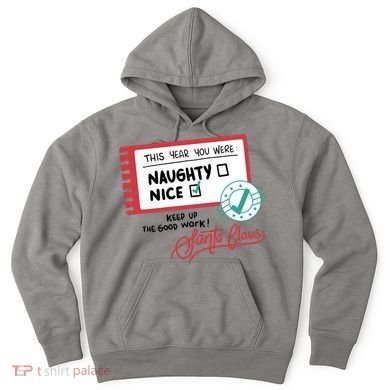 Naughty Nice List Santa Hoodie