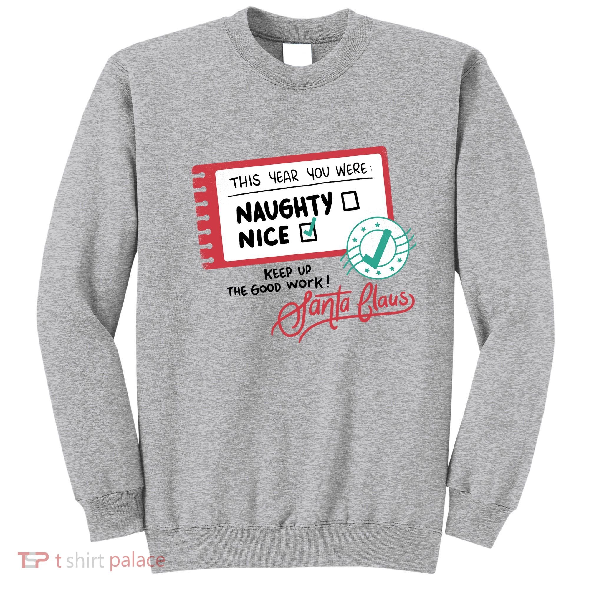 Naughty Nice List Santa Sweatshirt