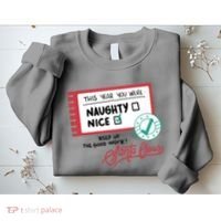 Naughty Nice List Santa Sweatshirt thumb 2