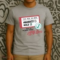 Naughty Nice List Santa T-Shirt thumb 3