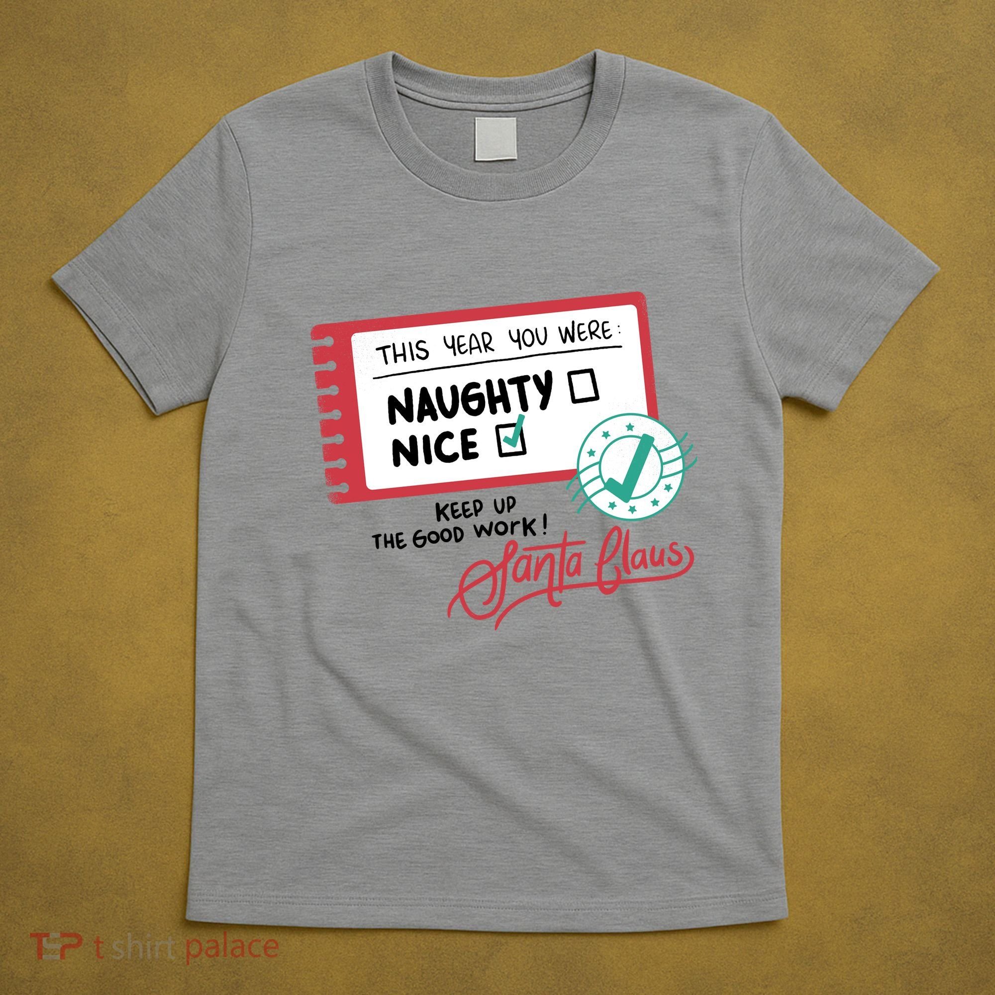 Naughty Nice List Santa T-Shirt