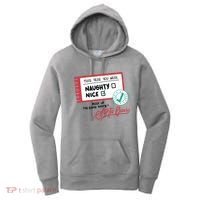 Naughty Nice List Santa Women's Hoodie thumb 0