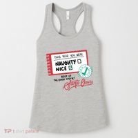 Naughty Nice List Santa Women's Tank Top thumb 0