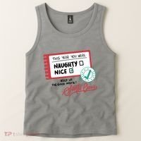 Naughty Nice List Santa Tank Top thumb 2