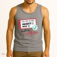 Naughty Nice List Santa Tank Top thumb 3
