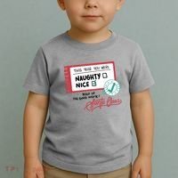 Naughty Nice List Santa Toddler T-Shirt thumb 2