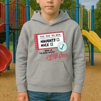 Naughty Nice List Santa Kids Hoodie thumb 2