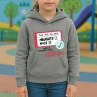 Naughty Nice List Santa Kids Hoodie thumb 3