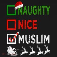 Naughty Nice Muslim Christmas Pajamas Funny Santa Hat Xmas Cool Gift Women's Hoodie thumb 2