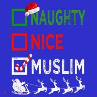Naughty Nice Muslim Christmas Pajamas Funny Santa Hat Xmas Cool Gift Visor thumb 3