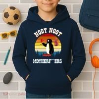 Noot Noot Motherf***ers Penguin Kids Hoodie thumb 2