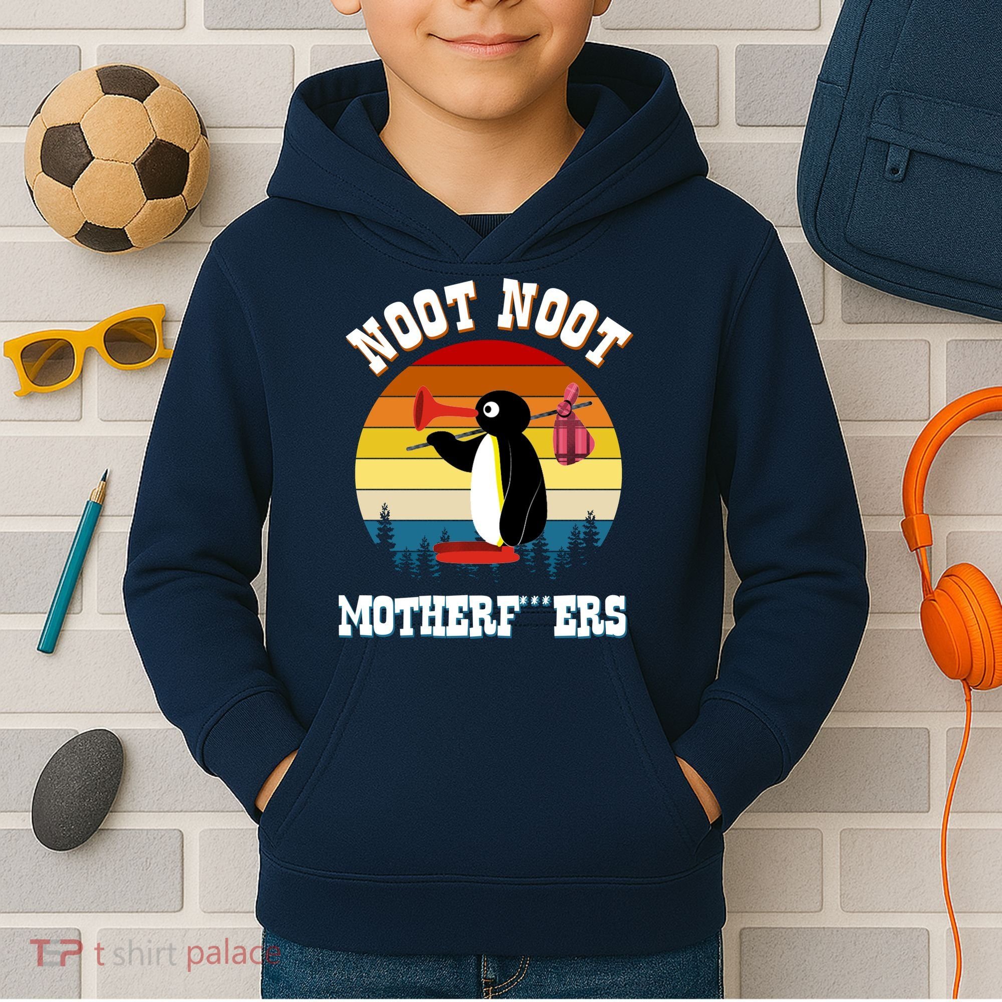 Noot Noot Motherf***ers Penguin Kids Hoodie