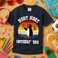 Noot Noot Motherf***ers Penguin Kids T-Shirt thumb 3