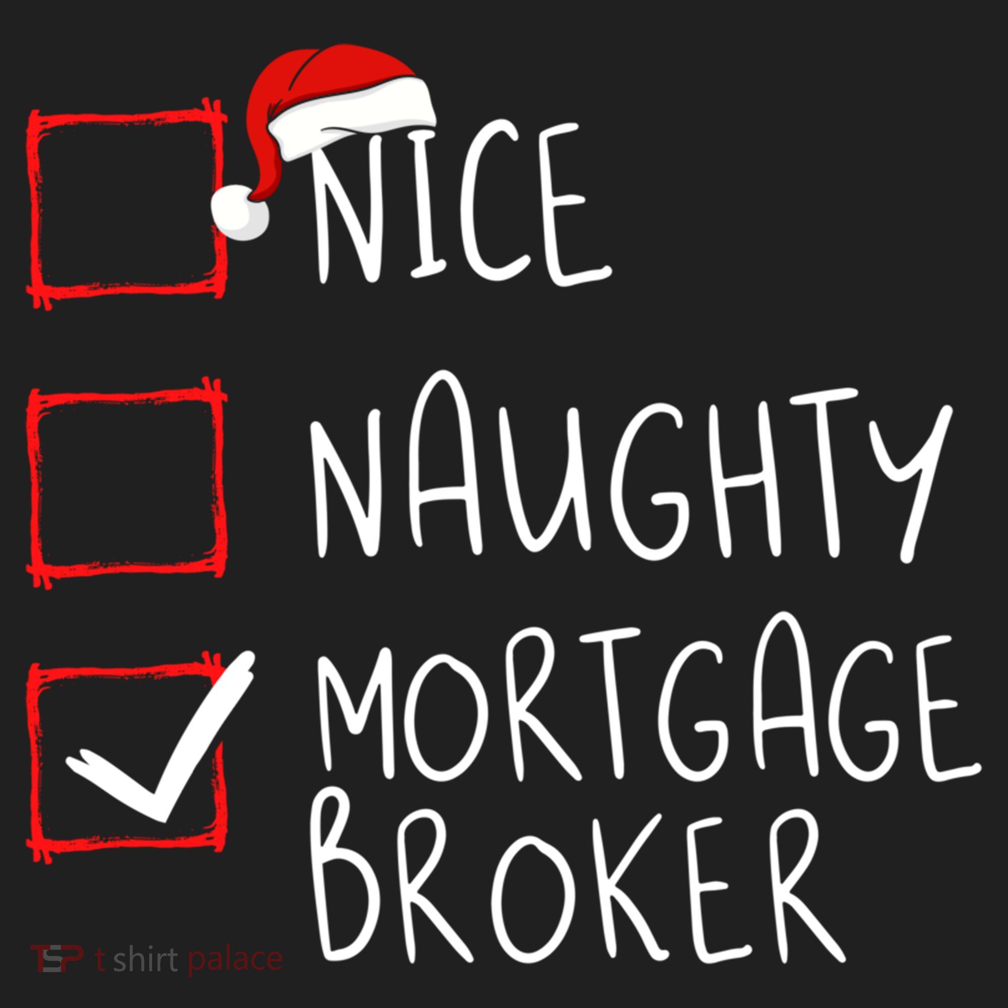 Nice Naughty Mortgage Broker Christmas Xmas Santa Claus Cute Gift Beanie