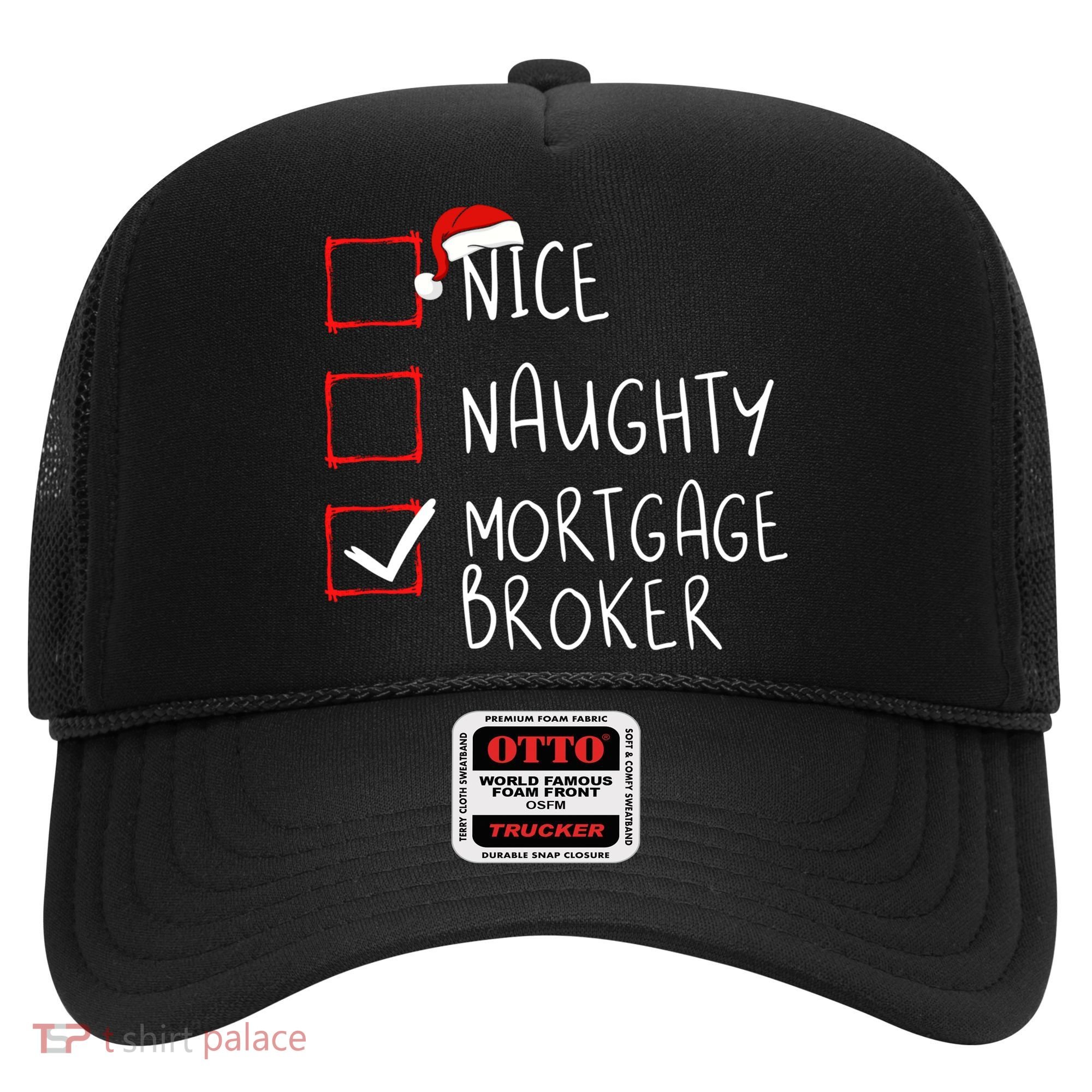 Nice Naughty Mortgage Broker Christmas Xmas Santa Claus Cute Gift Hat