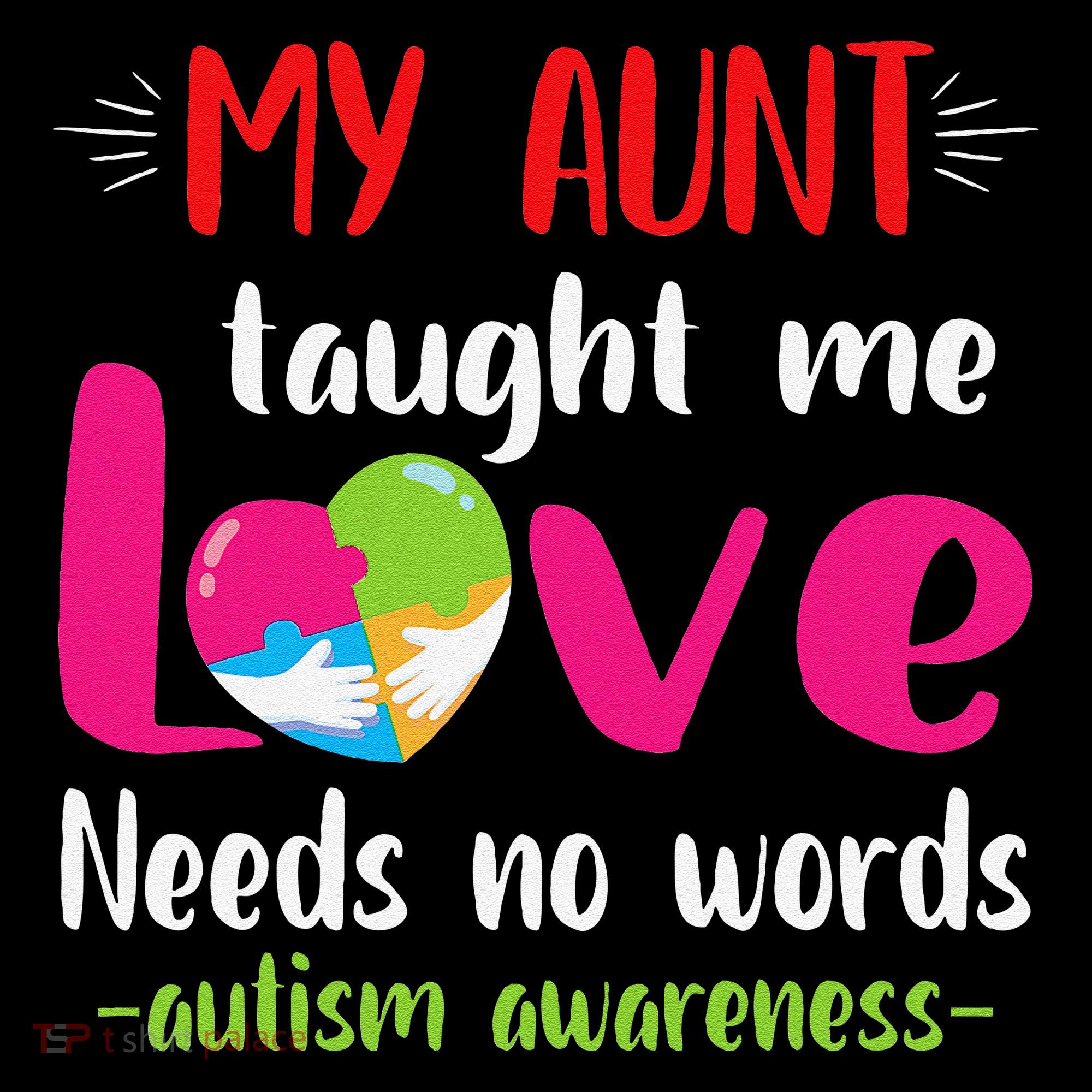 Niece Nephew My Aunt Taught Me Love Needs No Words Autism Coffee Mug