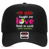 Niece Nephew My Aunt Taught Me Love Needs No Words Autism Hat thumb 0