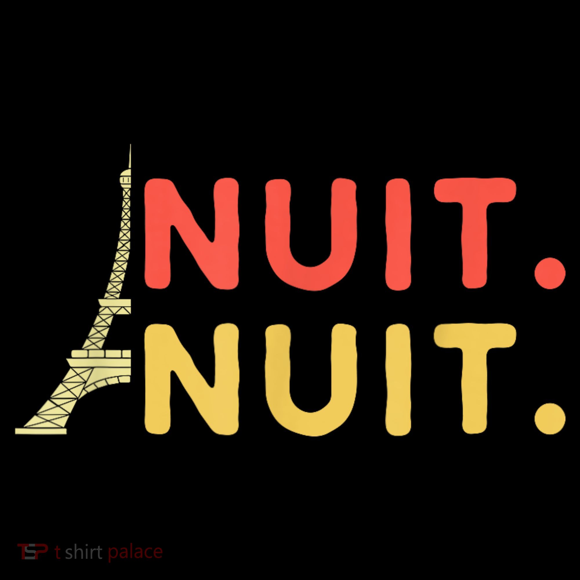 Nuit Nuit Night Night French Words Paris Tower Coffee Mug