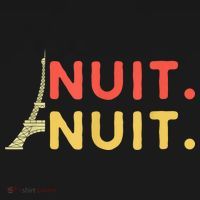 Nuit Nuit Night Night French Words Paris Tower Ornament thumb 1
