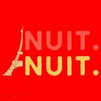 Nuit Nuit Night Night French Words Paris Tower Santa Hat thumb 1