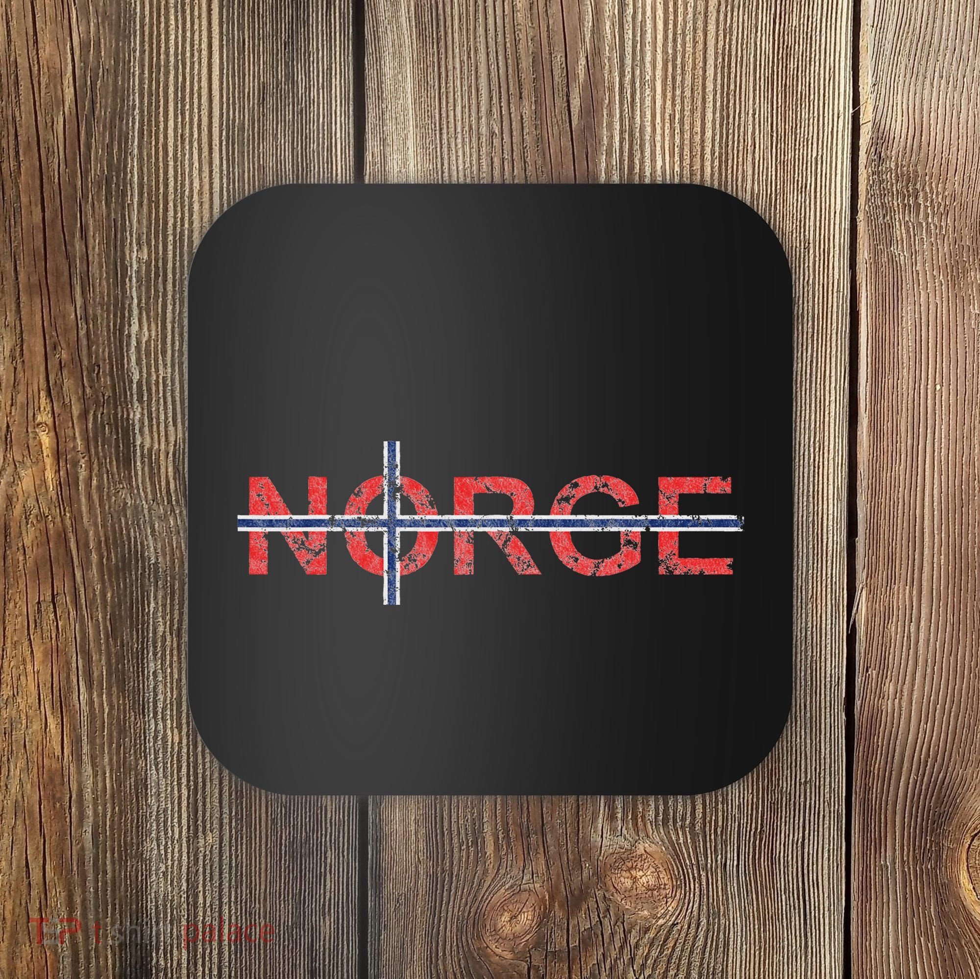 Norge Norway Norwegian Flag Nordic Cross Travel Europe Coaster