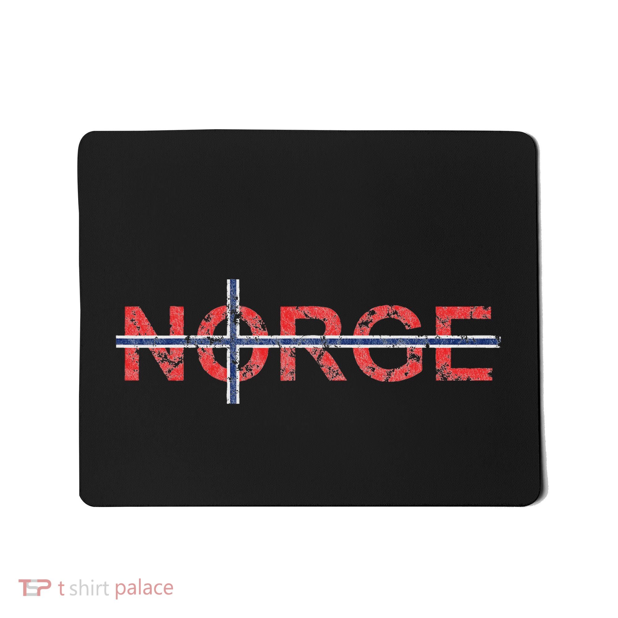 Norge Norway Norwegian Flag Nordic Cross Travel Europe Mousepad