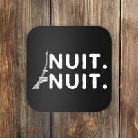 Nuit Nuit Night Night French Words Paris Tower Eiffel Coaster thumb 0