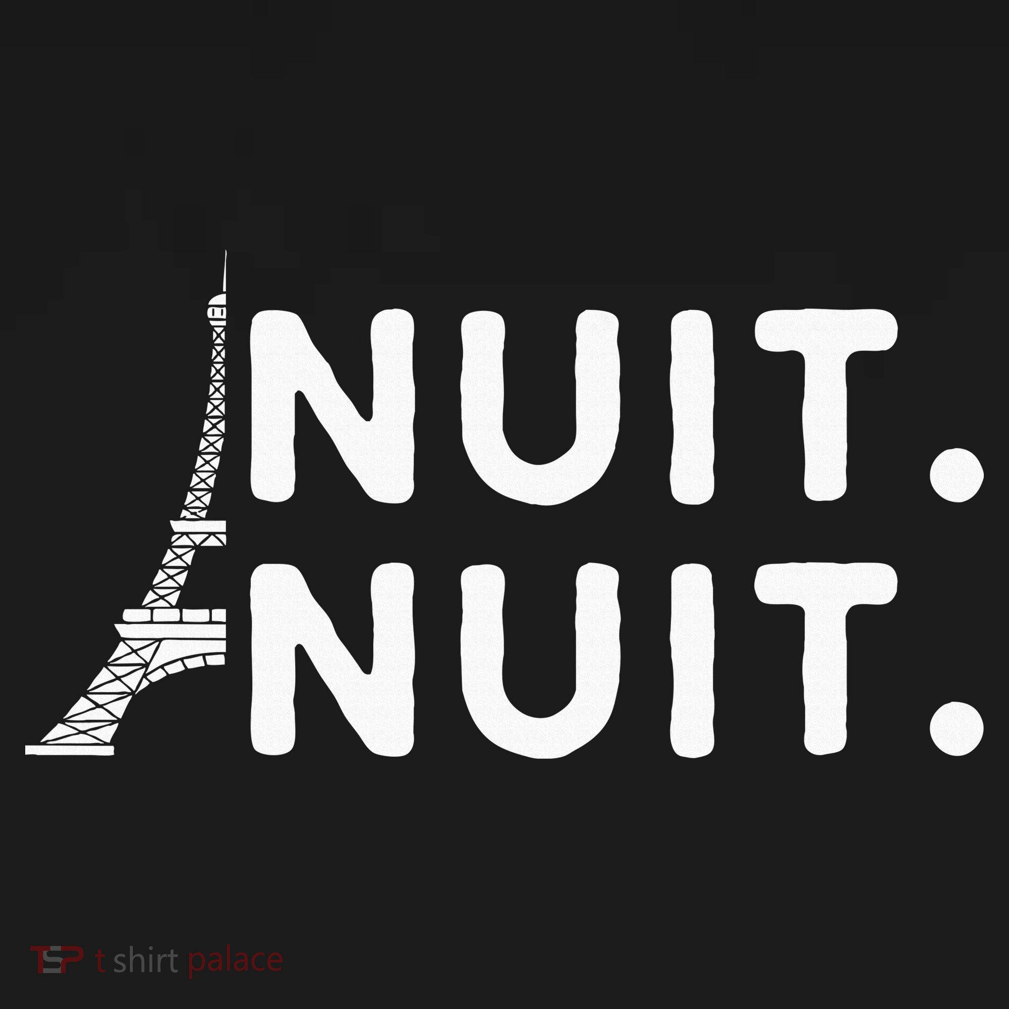 Nuit Nuit Night Night French Words Paris Tower Eiffel Women's Hoodie