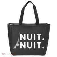 Nuit Nuit Night Night French Words Paris Tower Eiffel Tote Bag thumb 0