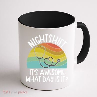 Nightshift Nurse Night Shift Nursing Rn Lpn Cna Prn Lnd Care Gift Coffee Mug back