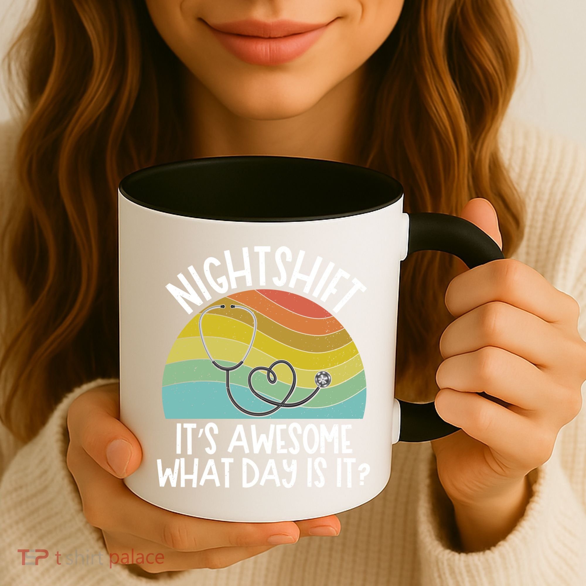 Nightshift Nurse Night Shift Nursing Rn Lpn Cna Prn Lnd Care Gift Coffee Mug
