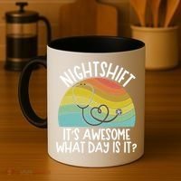 Nightshift Nurse Night Shift Nursing Rn Lpn Cna Prn Lnd Care Gift Coffee Mug thumb 4