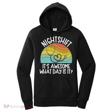 Nightshift Nurse Night Shift Nursing Rn Lpn Cna Prn Lnd Care Gift Women's Hoodie